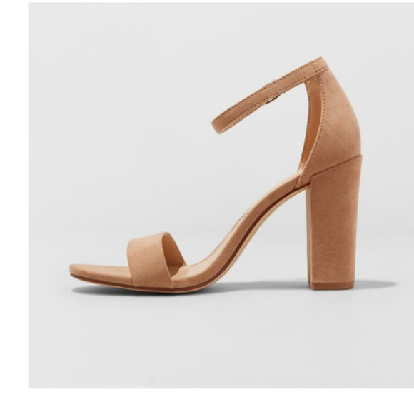 High Block Heel Pumps/Sandals-sz 10Wide - Picture 3 of 3